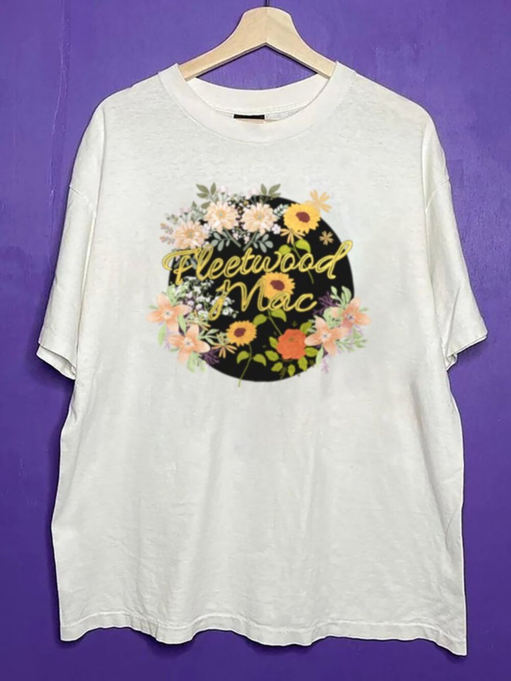 Vintage Fleetwood Mac Flower Daisy Shirt, Fleetwood Mac Stevie Nicks Shirt Tee